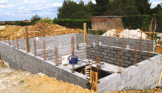 Fondation en béton